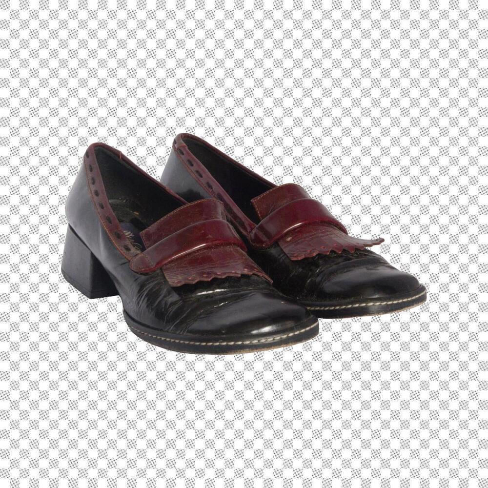 Mezlan Women's Black and Burgundy Loafer